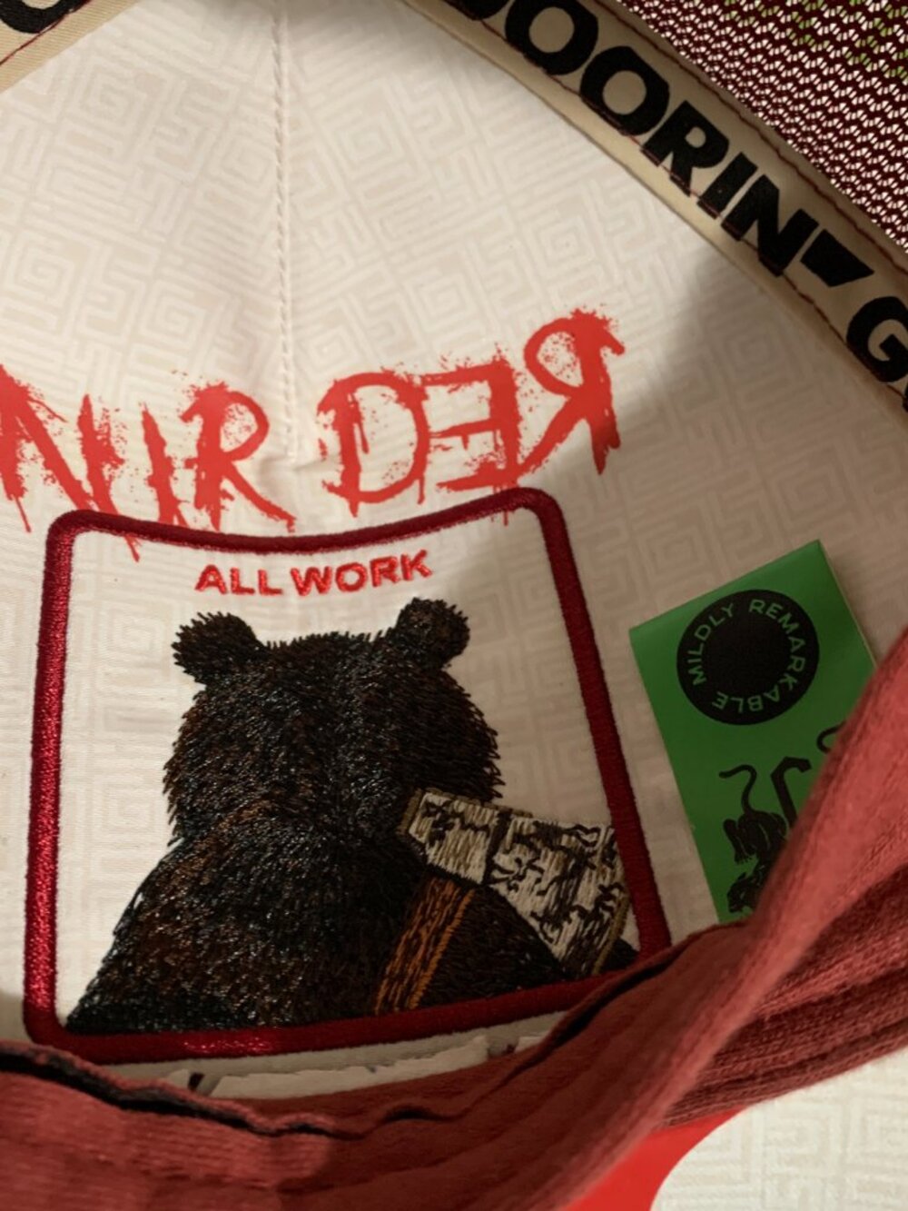 Goorin Bros Friday Drop Dull Boi Boy All Work No Play Redrum Shining Hat Cap - Picture 8 of 8